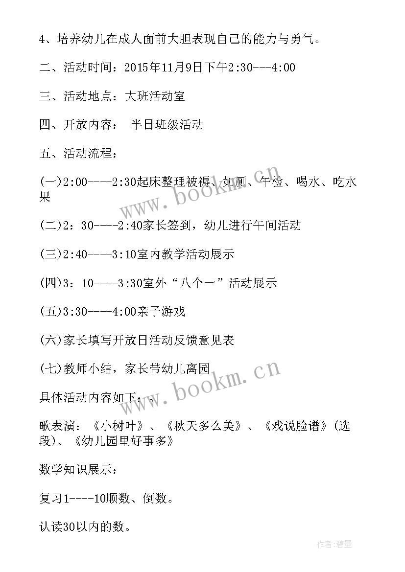 2023年大班半日活动方案及流程(汇总5篇)