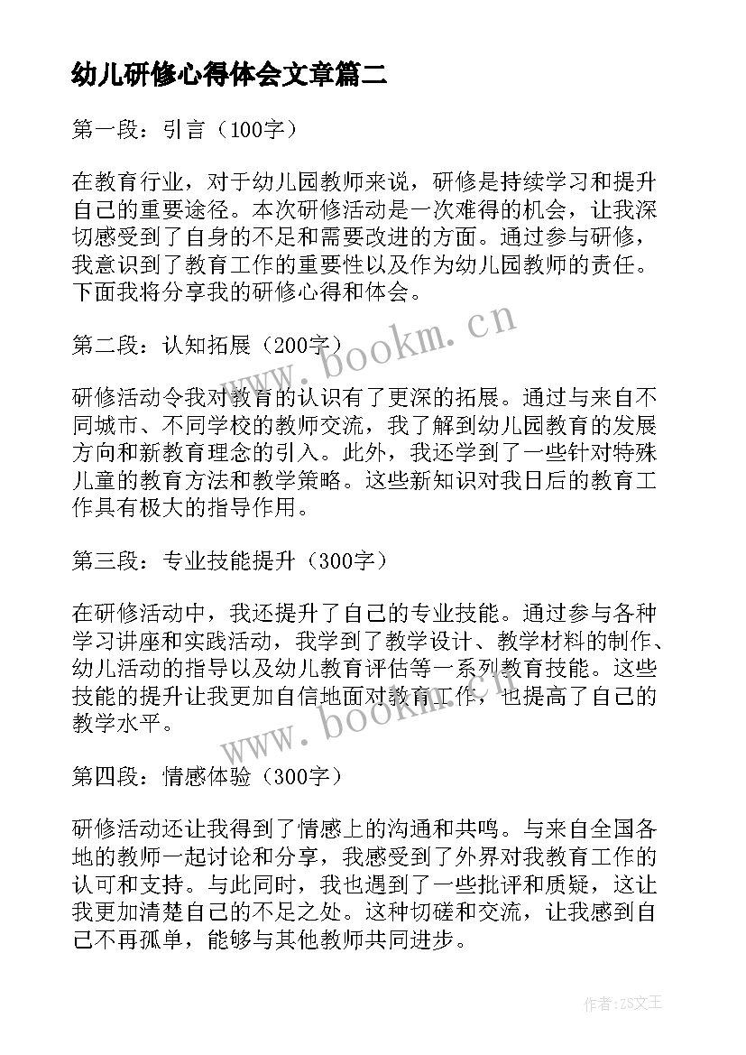 最新幼儿研修心得体会文章 幼儿园公益研修心得体会(优秀9篇)