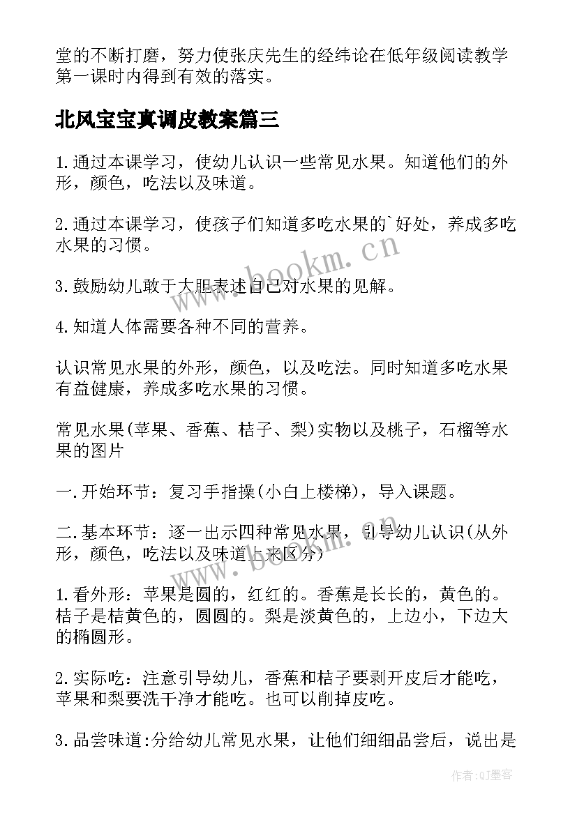 2023年北风宝宝真调皮教案 北风和小鱼教师教学反思(汇总8篇)