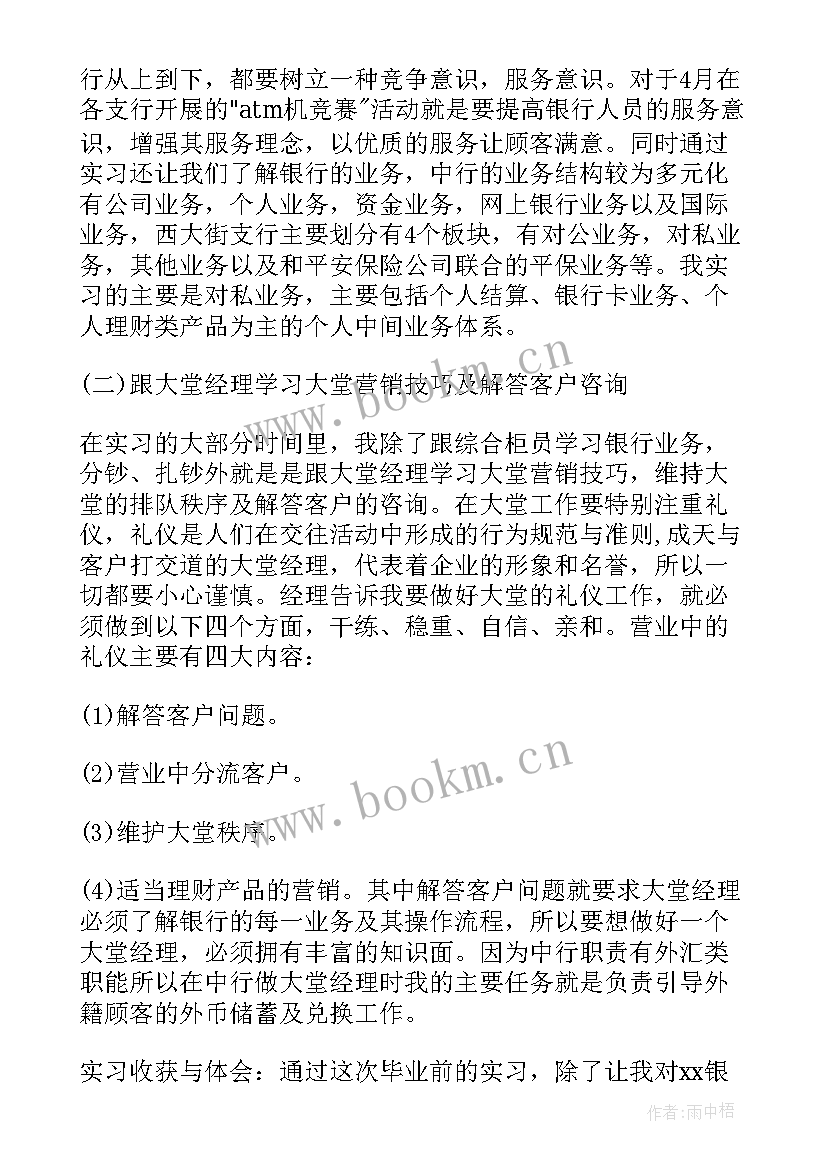 2023年银行大堂经理巡检报告(模板6篇)