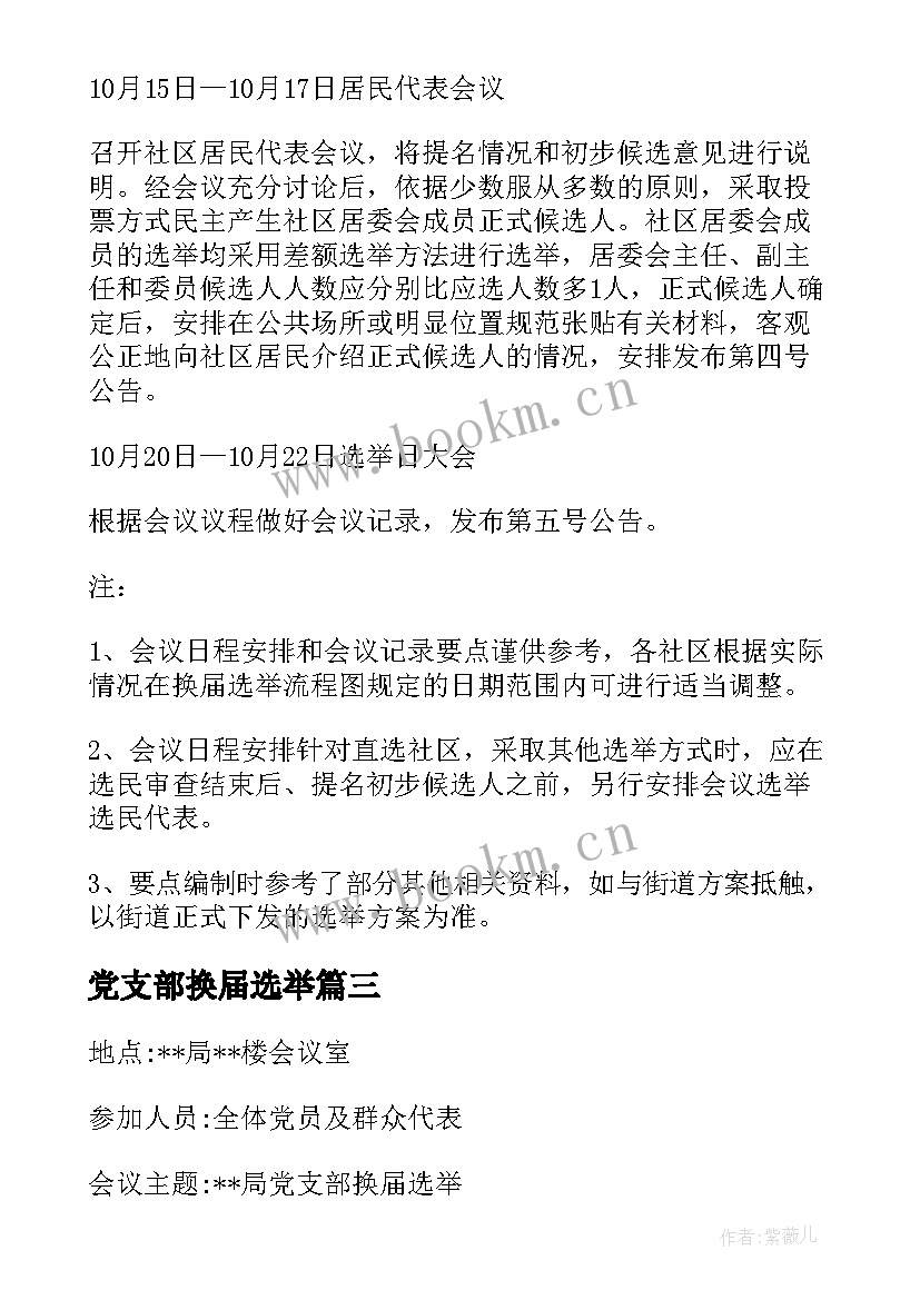 2023年党支部换届选举 党支部换届选举会议记录(通用8篇)