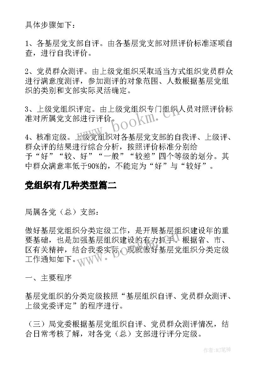 2023年党组织有几种类型 乡基层党组织分类定级工作总结(优质5篇)