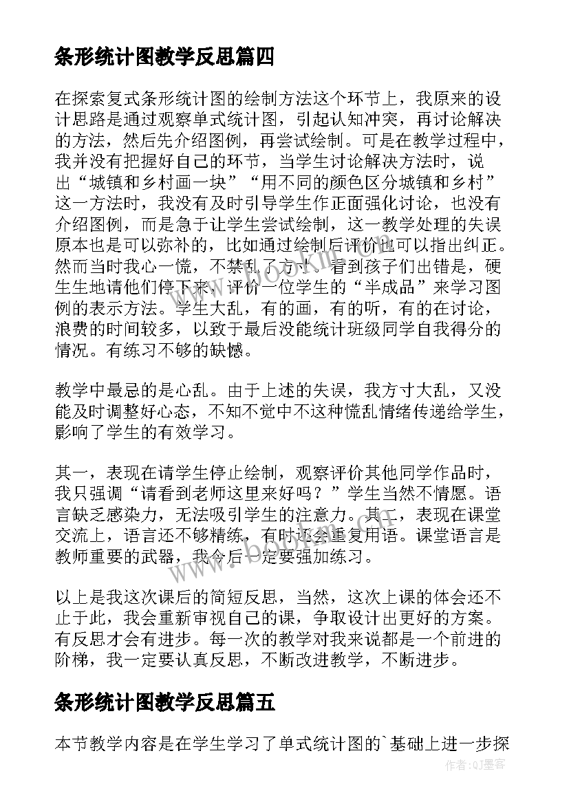 最新条形统计图教学反思(汇总7篇)