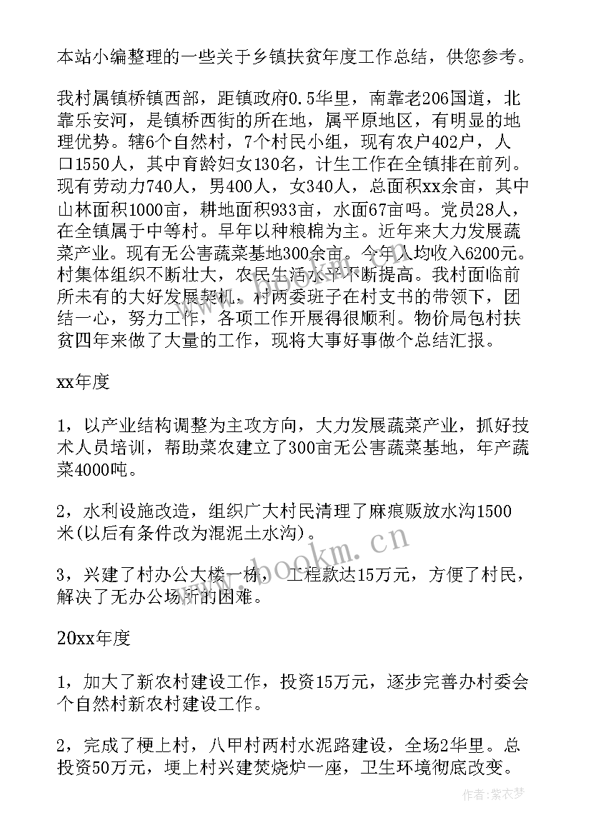 2023年扶贫项目工作总结(优秀5篇)