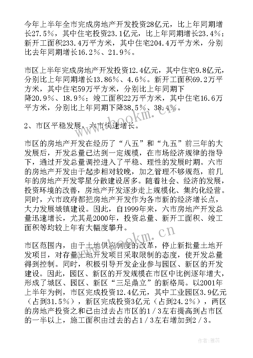 2023年房地产市场分析报告案例 房地产市场分析报告(汇总5篇)