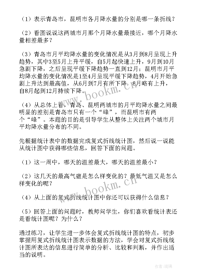 教学单式折线统计图教学反思与改进(优秀6篇)