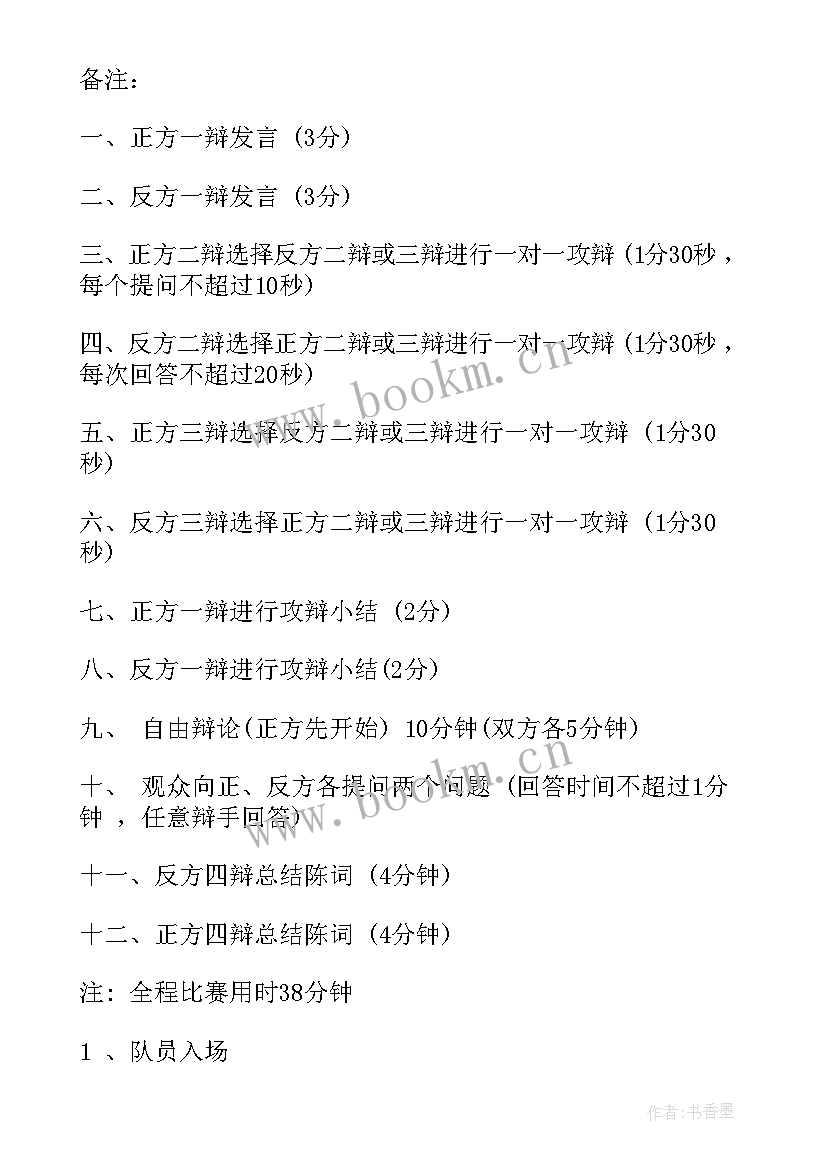 2023年辩论赛辩手开场白押韵四句(精选9篇)