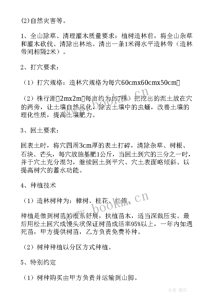 2023年物业小区绿化维护保养合同 物业小区绿化承包合同(大全5篇)