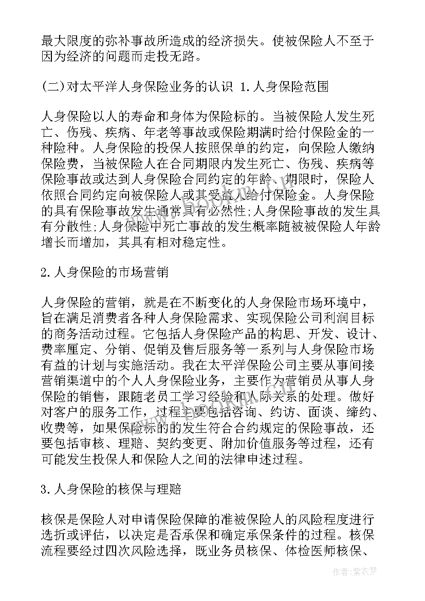 保险总结报告(优秀6篇)