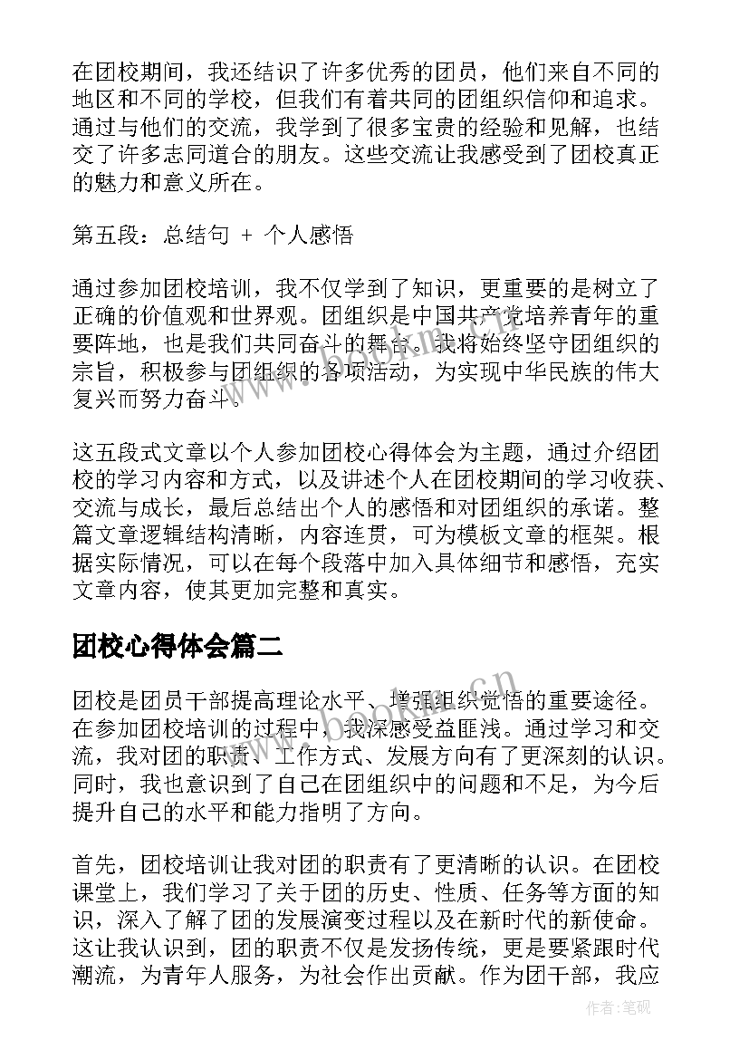 最新团校心得体会(大全5篇)