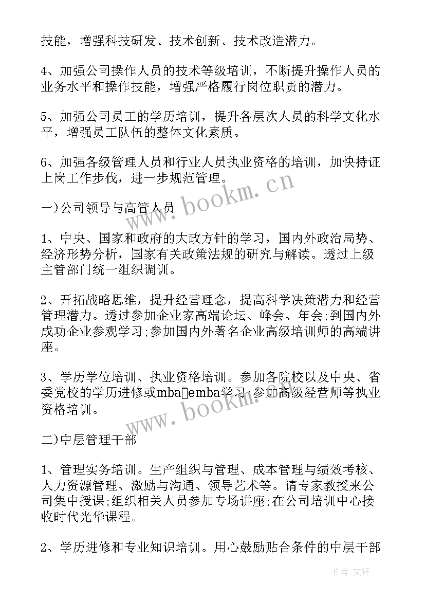 最新公司造价培训计划方案 公司培训计划方案(优秀7篇)