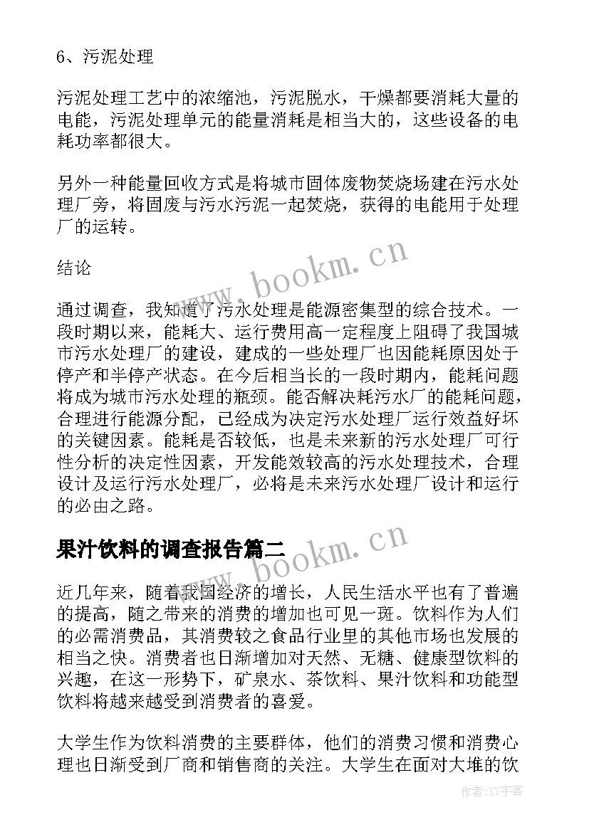 2023年果汁饮料的调查报告 果汁饮料调查报告(精选5篇)