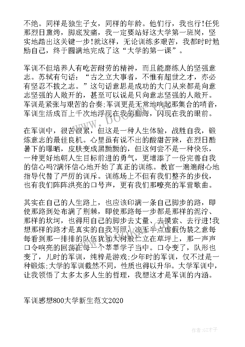 2023年大学新生军训发言稿 大学新生军训总结(汇总8篇)