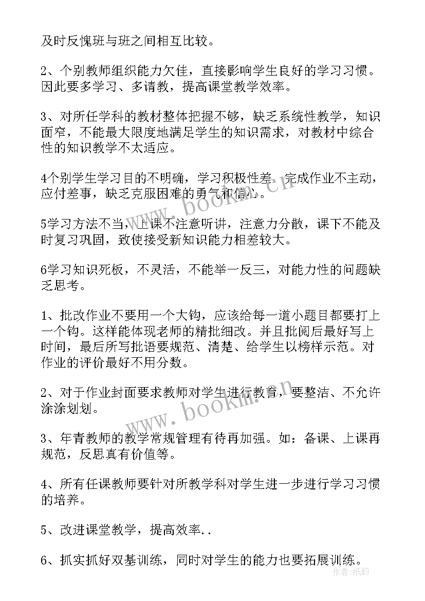 最新小学期末教学质量分析报告及整改措施 小学教学检查自查报告(实用5篇)