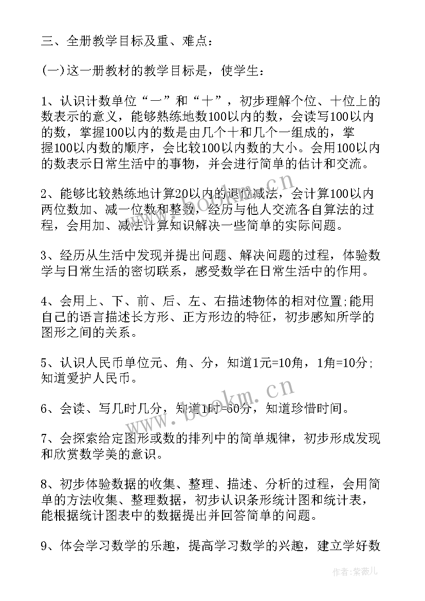 2023年一年级数学辅导记录内容 一年级数学教师教学计划(汇总8篇)