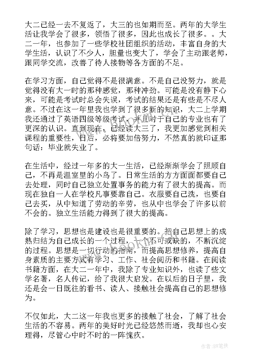 2023年机关单位个人工作总结 大二个人总结(汇总9篇)