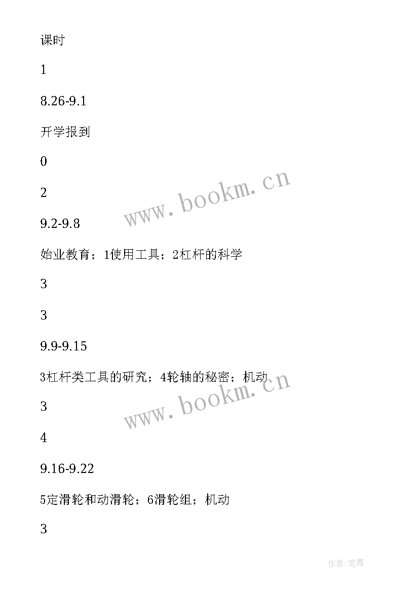 2023年新版冀教版四年级科学教学计划 人教版小学四年级科学教师教学计划(模板5篇)