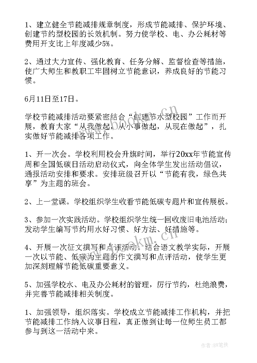 小学节能宣传周美篇 小学节能宣传周的活动方案(汇总6篇)