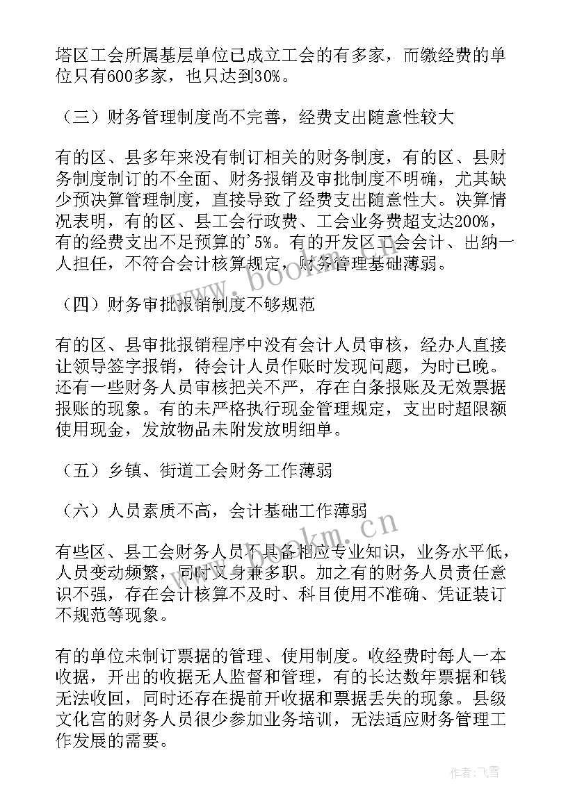 2023年财务检查报告 财务检查自查报告(精选6篇)