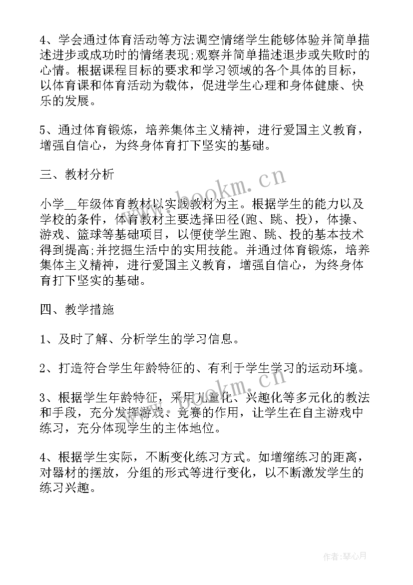 2023年小学体育教师工作计划(汇总10篇)