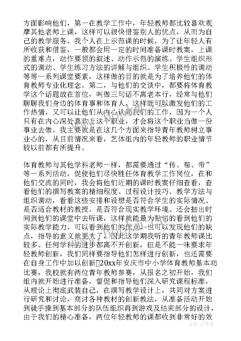 美术指导教师 指导青年教师工作计划(实用8篇)