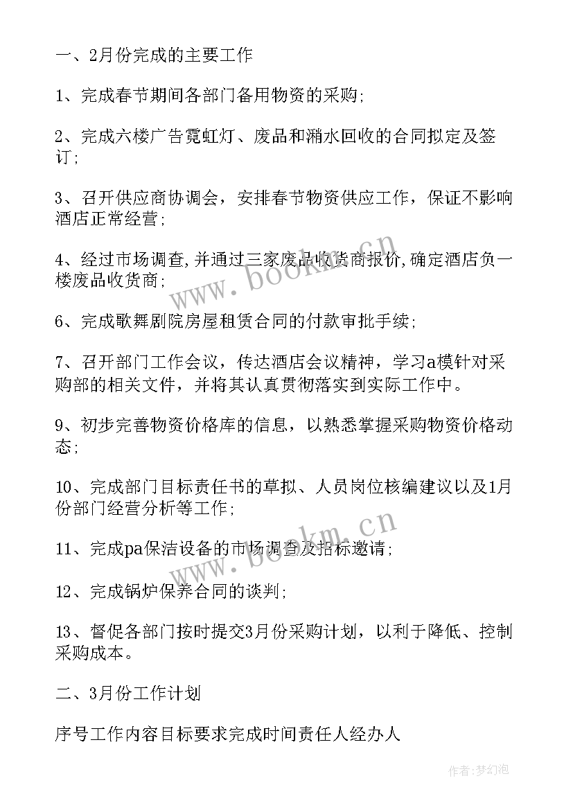 采购月度工作总结 采购主管月度工作总结(汇总5篇)