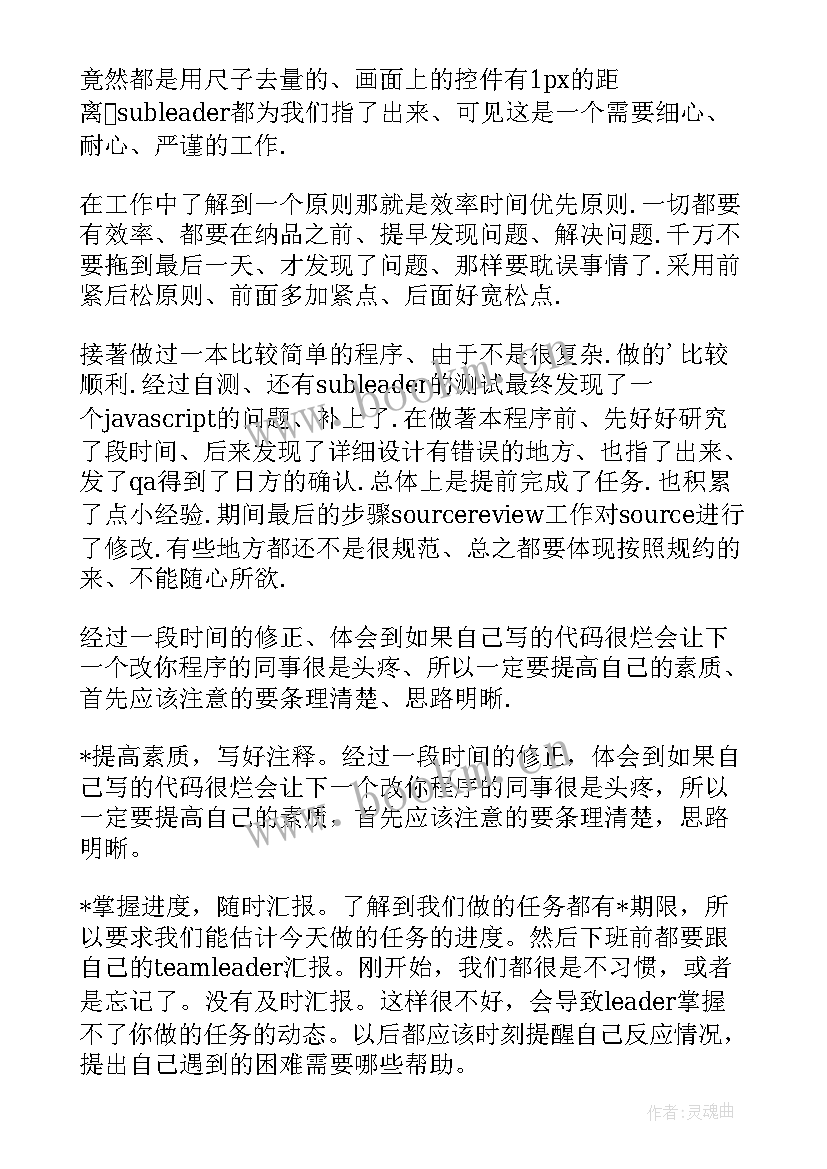 2023年程序员工作总结报告(精选5篇)