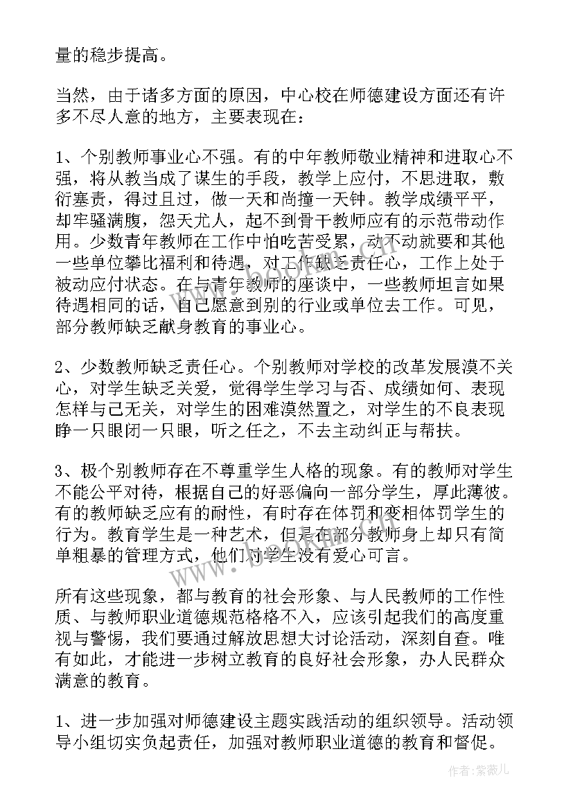 最新师德师风分析检查及整改计划(实用5篇)