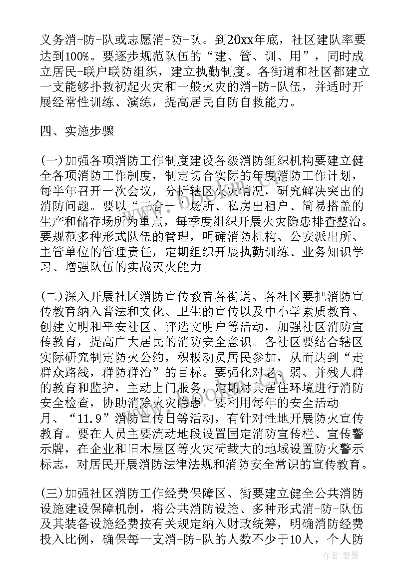 最新社区消防安全工作开展情况 社区消防安全年度工作计划(精选10篇)