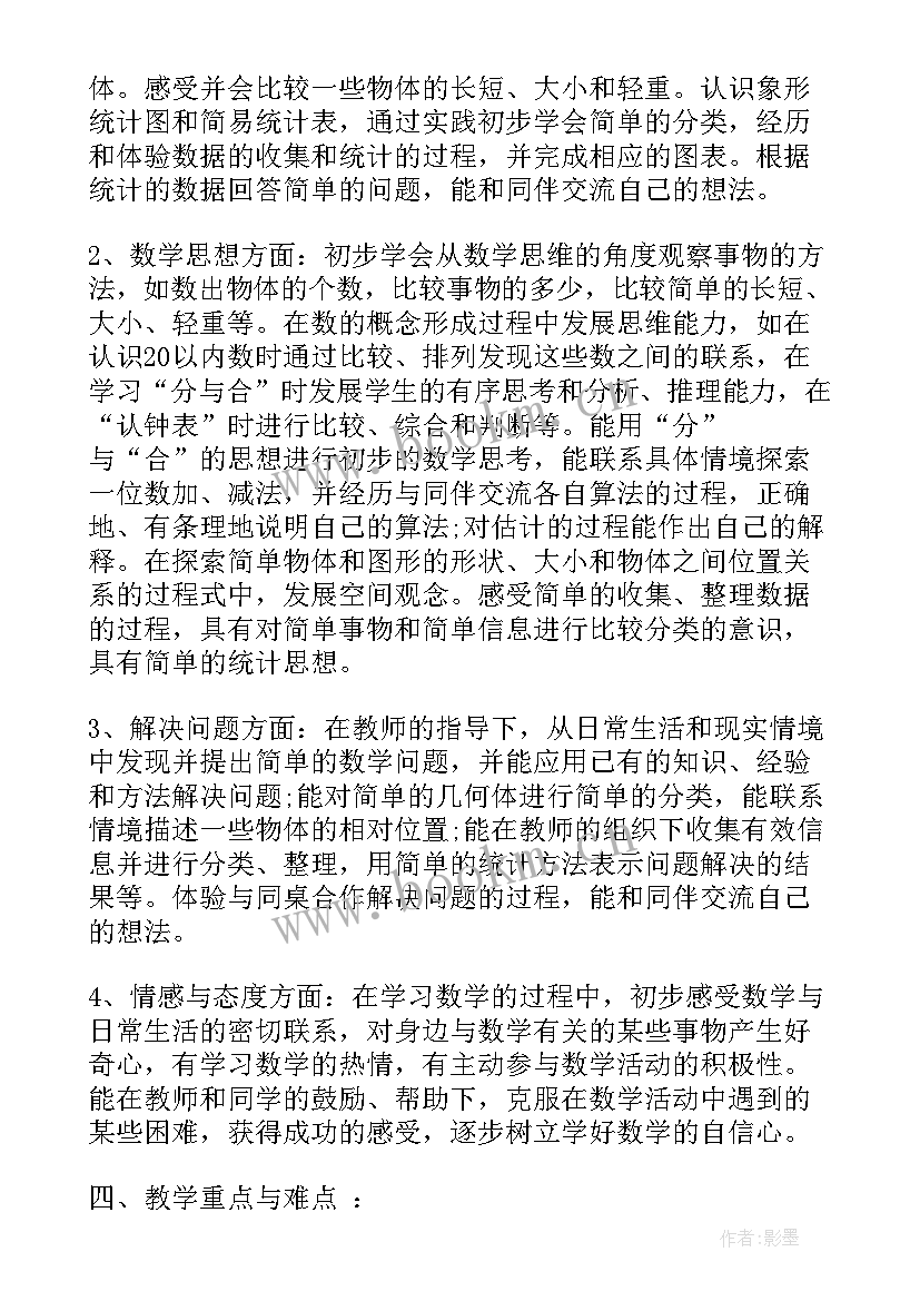 一年级下数学辅导工作计划 一年级数学工作计划(优质5篇)