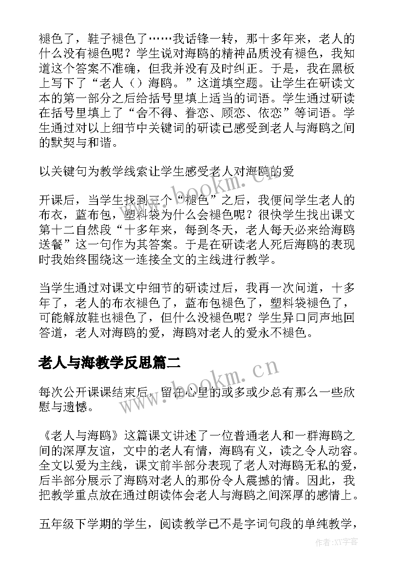 2023年老人与海教学反思(优质6篇)