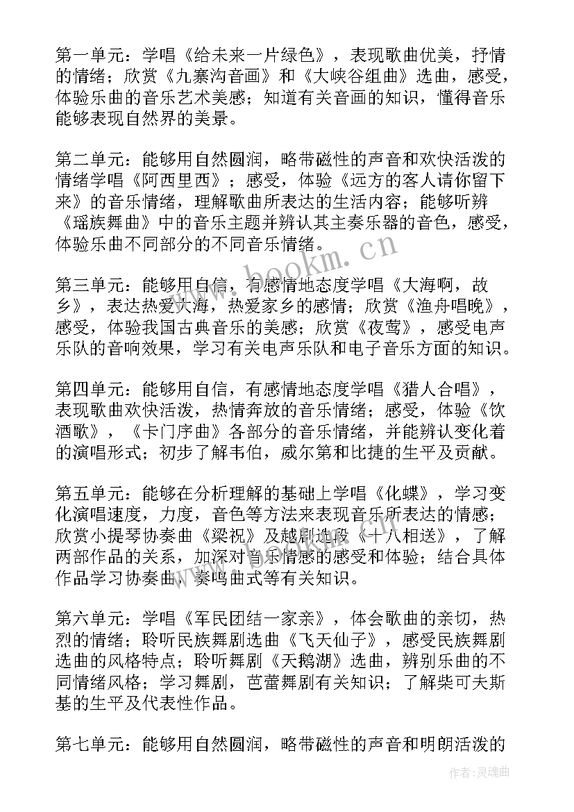 花城版八年级音乐教学计划及反思 八年级音乐教学计划(精选8篇)