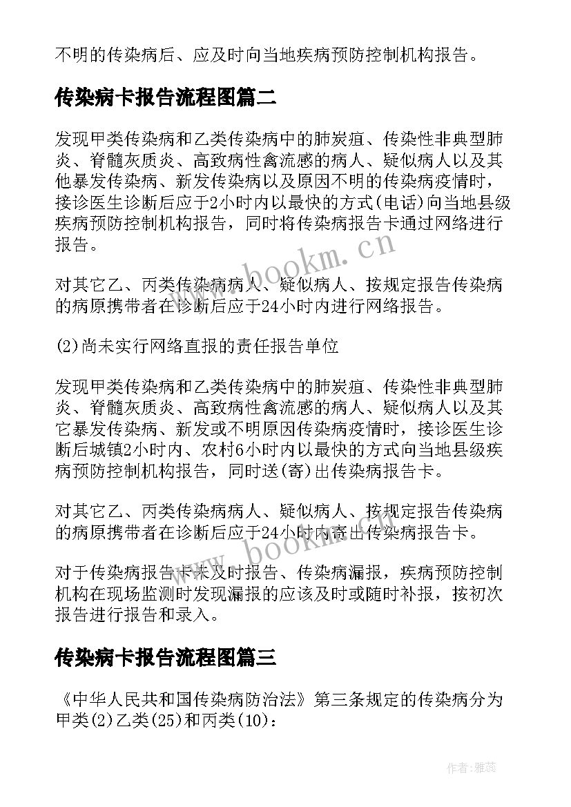 传染病卡报告流程图 传染病疫情报告流程(实用5篇)