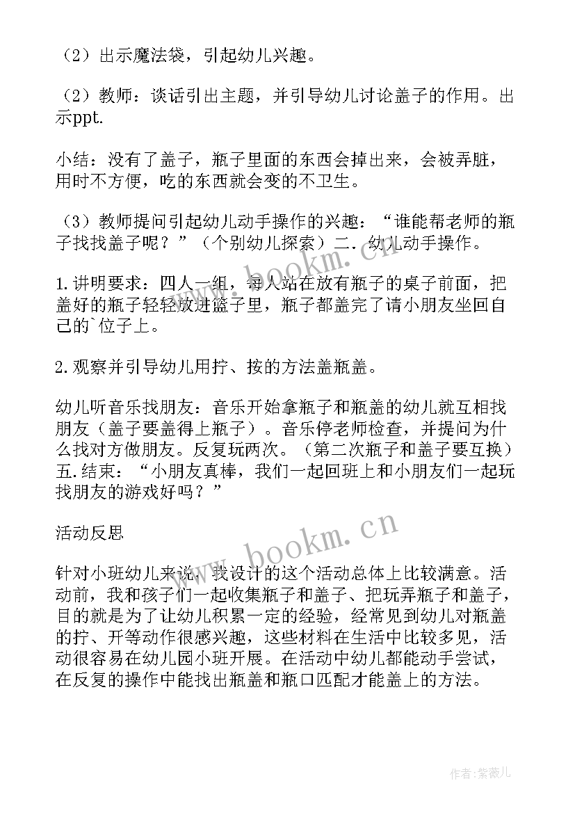 会变魔术的手活动反思 小班科学教案及教学反思有趣的魔术瓶(实用5篇)