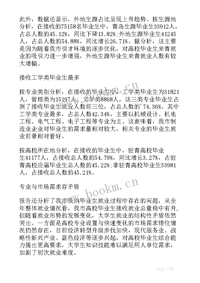 2023年江西省毕业生就业 毕业生就业质量调研报告(实用5篇)