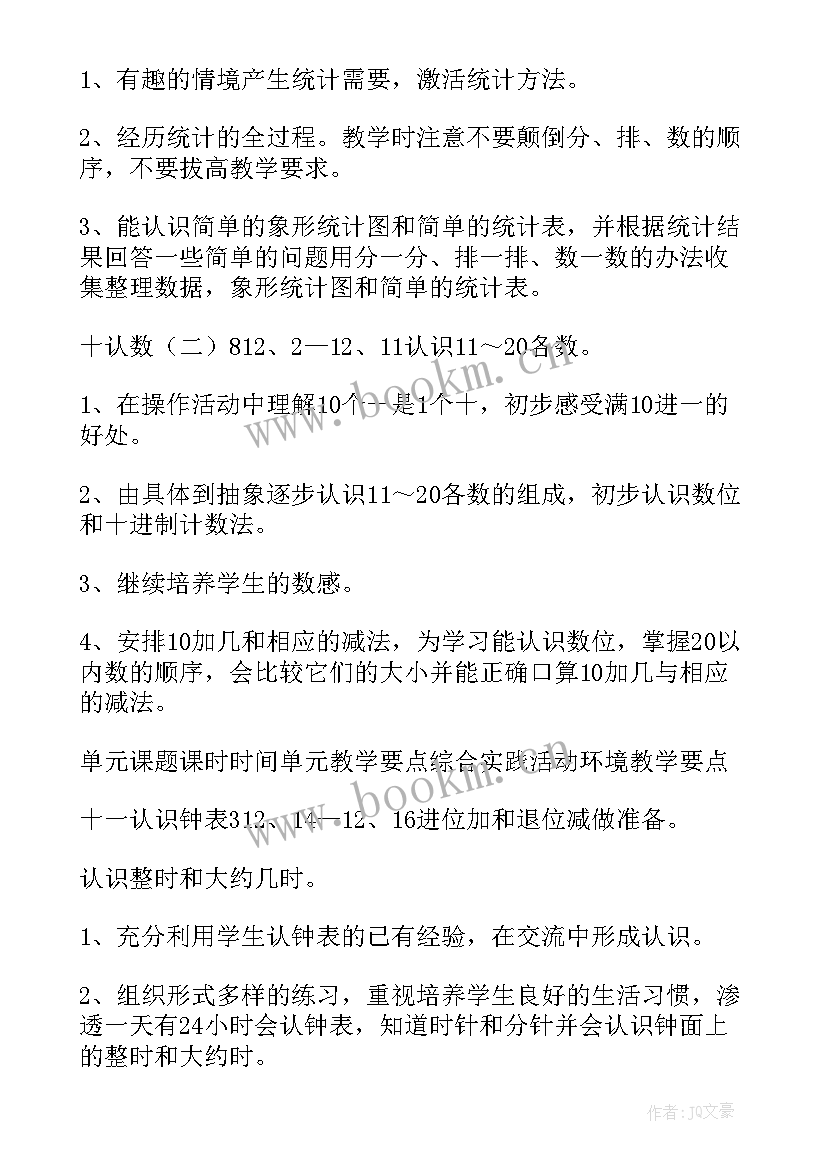 一年级下北师大版数学教学计划 北师大一年级数学教学计划(优秀9篇)