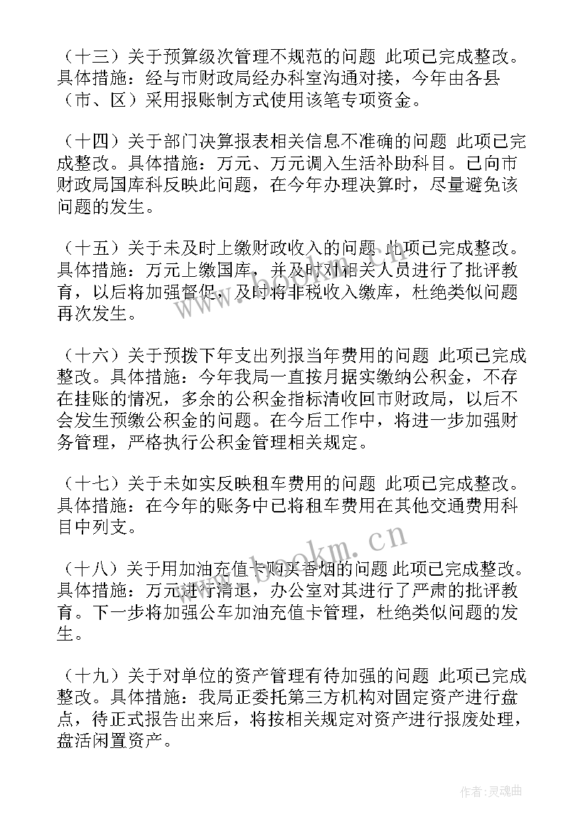 2023年审计问题自查整改报告(通用10篇)