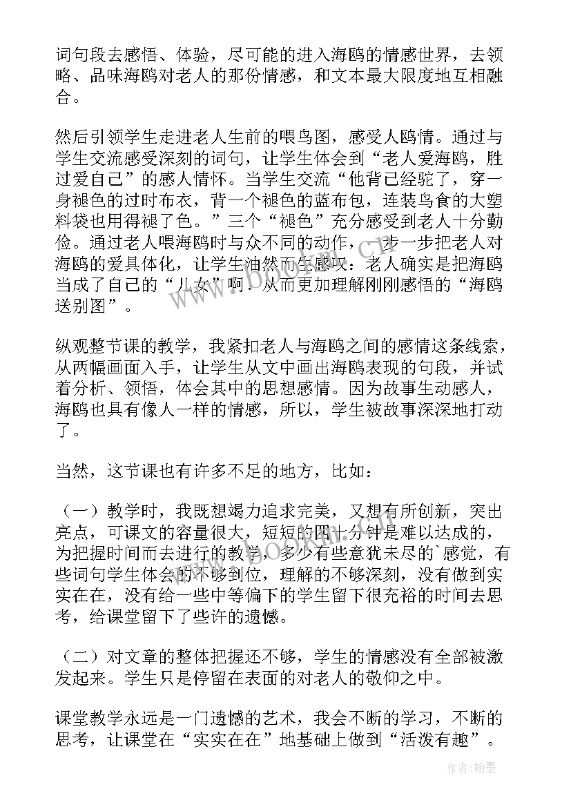 2023年老人与海鸥课后反思 老人与海鸥教学反思(通用9篇)