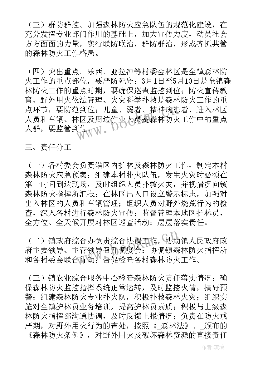 乡镇冬季森林防火工作计划表(优秀5篇)