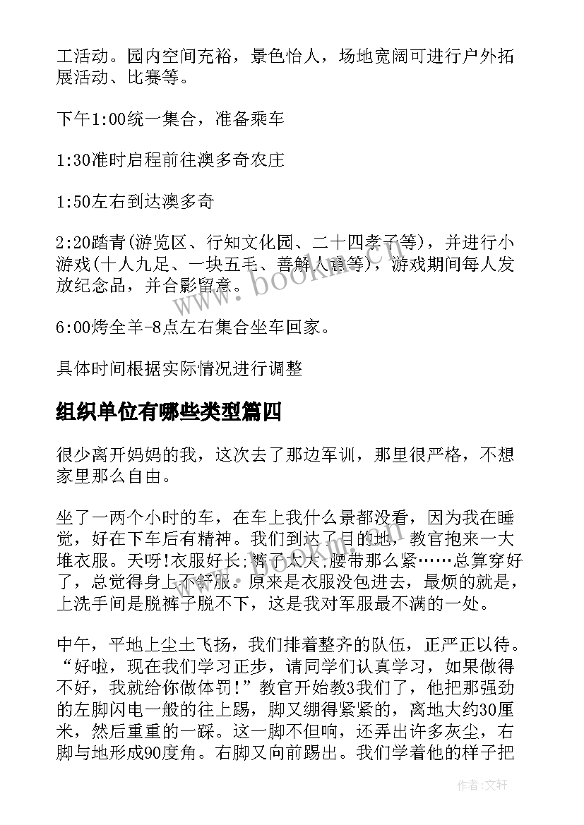 最新组织单位有哪些类型 单位组织登山心得体会(通用8篇)