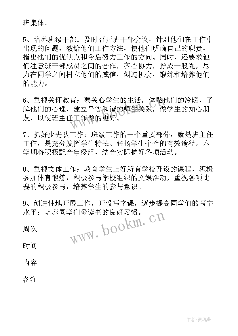 最新六年级下期班主任工作计划第一学期 六年级班主任工作计划(精选7篇)