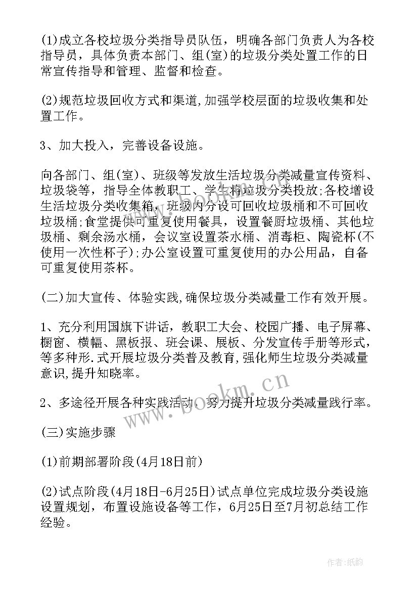 垃圾分类商场活动方案 垃圾分类宣传活动方案(通用5篇)