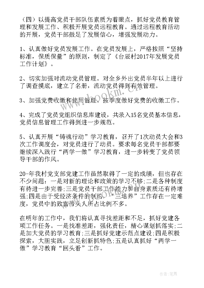 2023年农村党支部书记述职报告存在的问题(大全5篇)