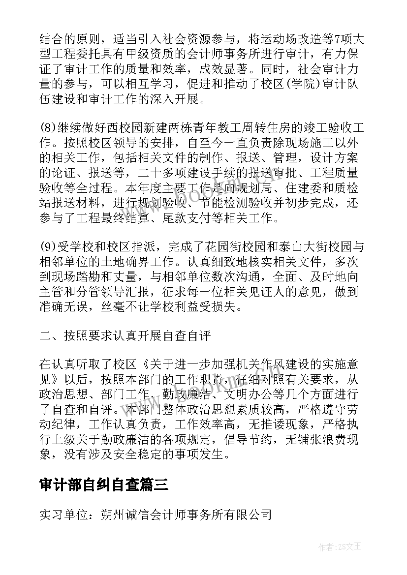 2023年审计部自纠自查 审计部员工辞职报告(优秀5篇)