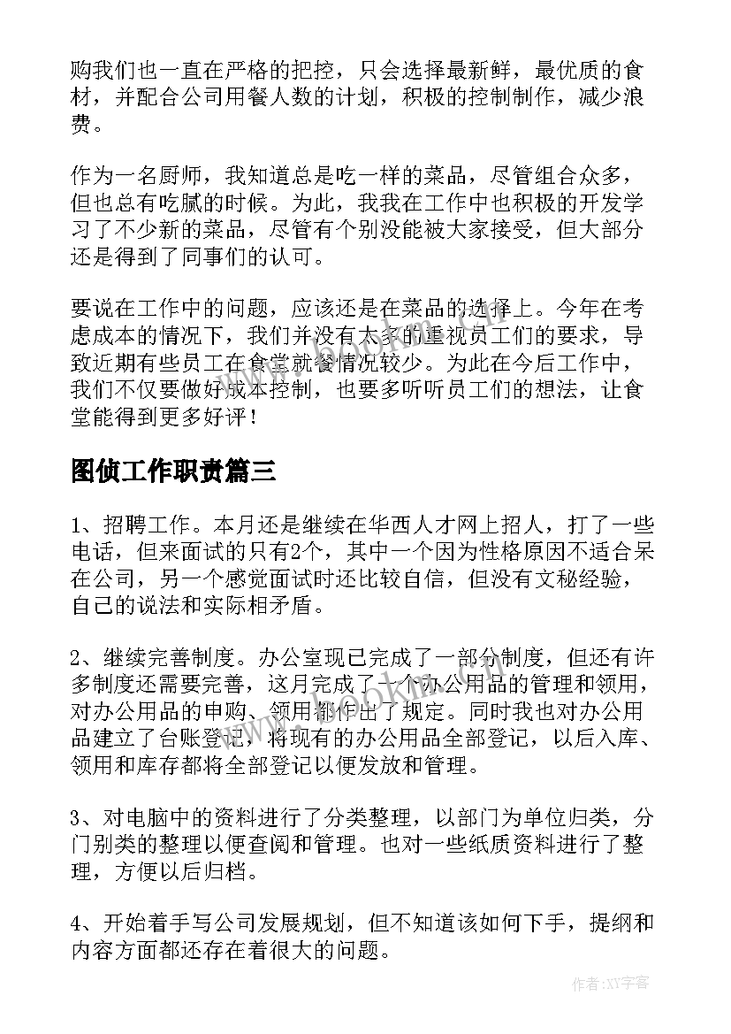 2023年图侦工作职责 个人年度工作总结(模板9篇)