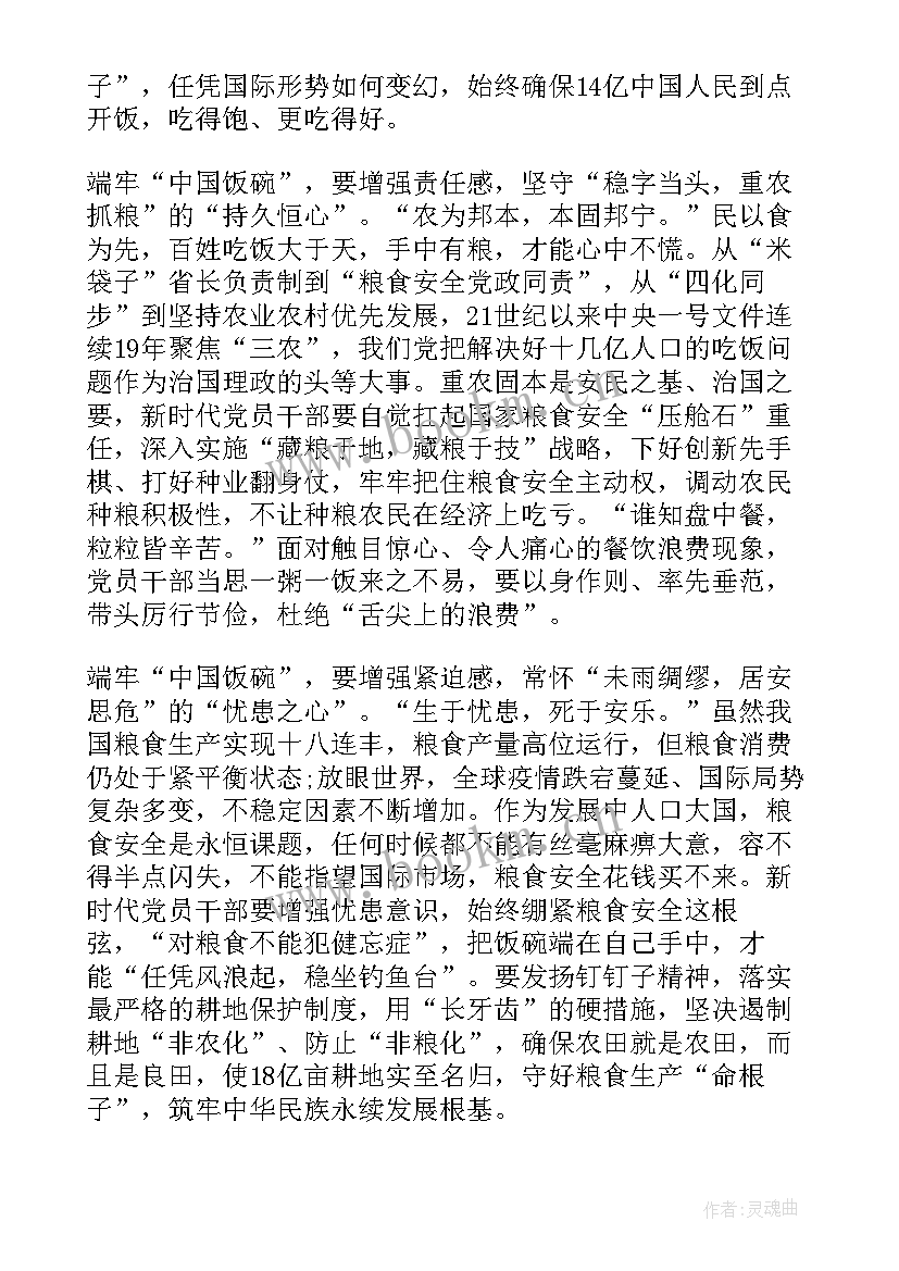 2023年粮食安全的形势与政策论文(模板6篇)