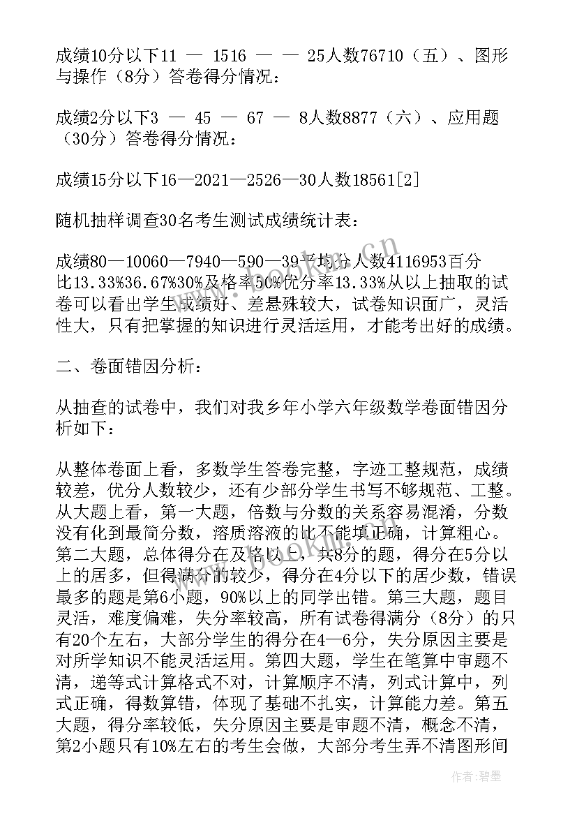 二年级数学期末成绩分析 小学二年级数学期末试卷质量分析报告(大全5篇)