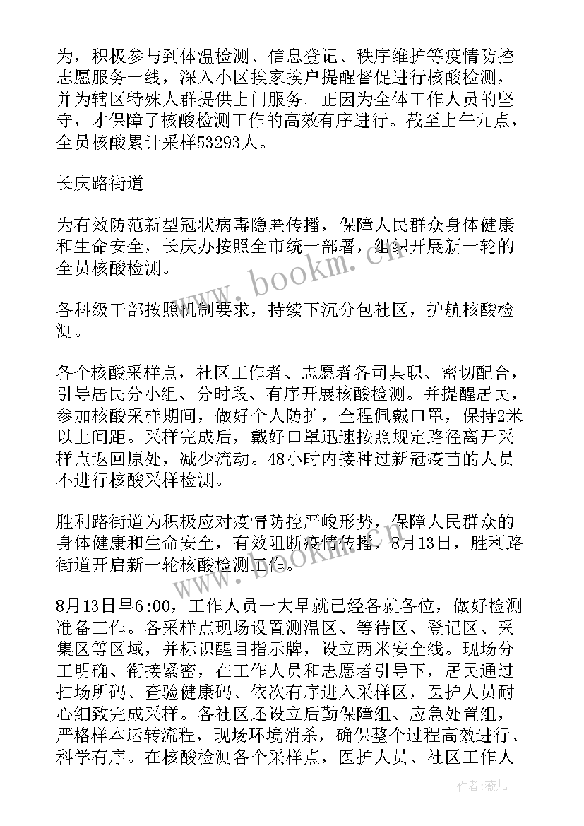 公安核酸检测工作总结 核酸检测工作总结(通用5篇)