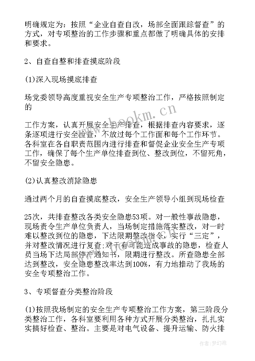 社区人居环境整治工作总结 专项整治工作总结(实用5篇)