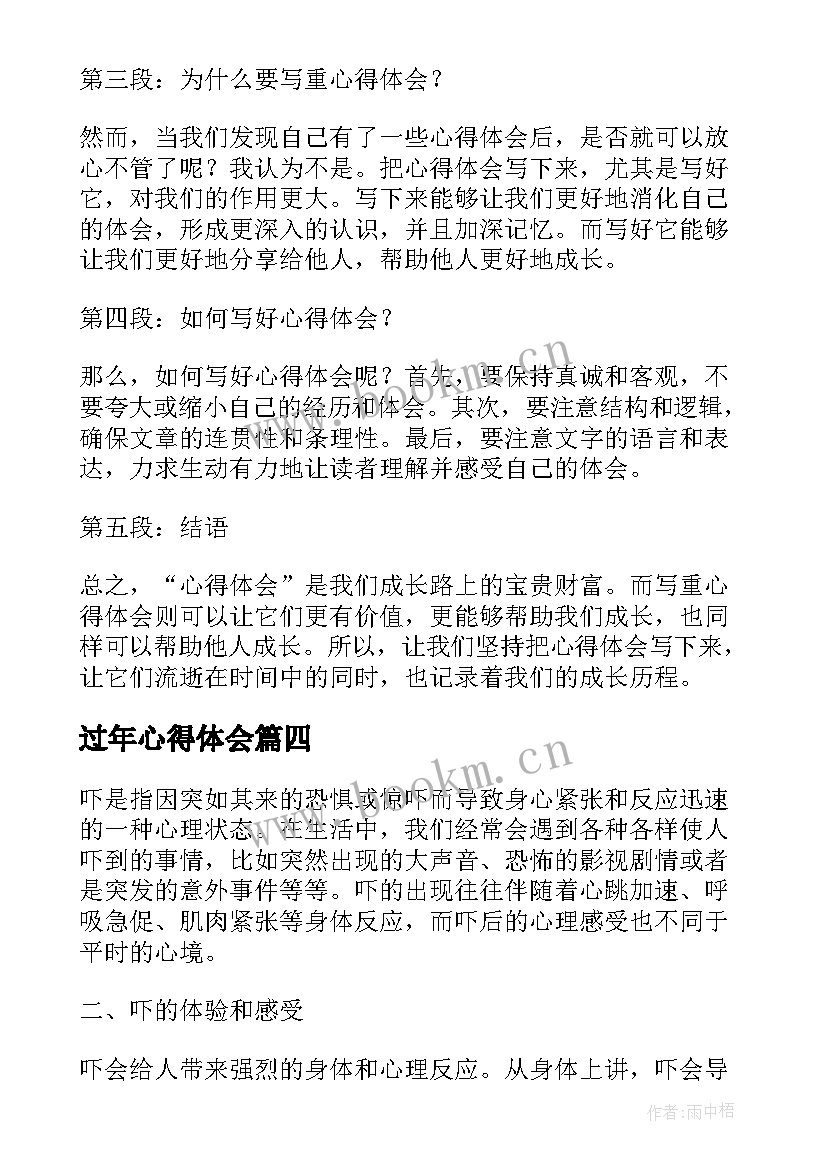 最新过年心得体会 tps心得体会s心得体会(优质5篇)